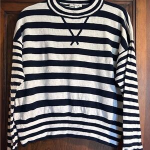 Madewell Classic Navy and White Striped Top